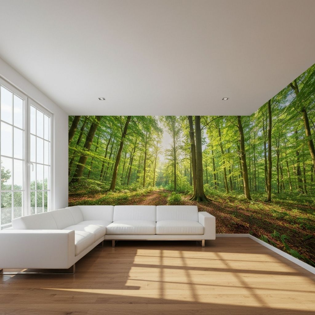 Foto-mural peisaj în living Satu Mare - tapet personalizat România